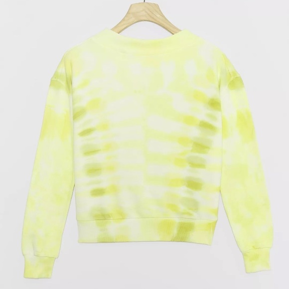 NWT Anthropologie Pilcro Yellow Tie-Dye Sweater - Picture 3 of 9